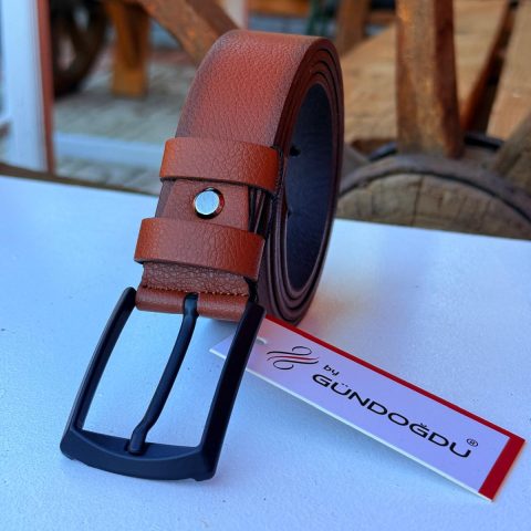 Brown Elegance Suni Deri Kemer