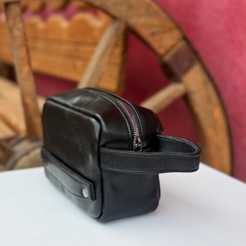 Orijinal Deri Traşlık El Çantası