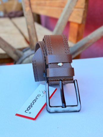 4,5cm koyu kahverengi orijinal manda deri kemer