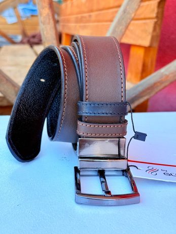4cm çift taraflı bir tarafı koyu kahve bir tarafı siyah orijinal deri kemer