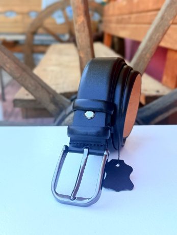 3,5cm siyah klasik deri kemer