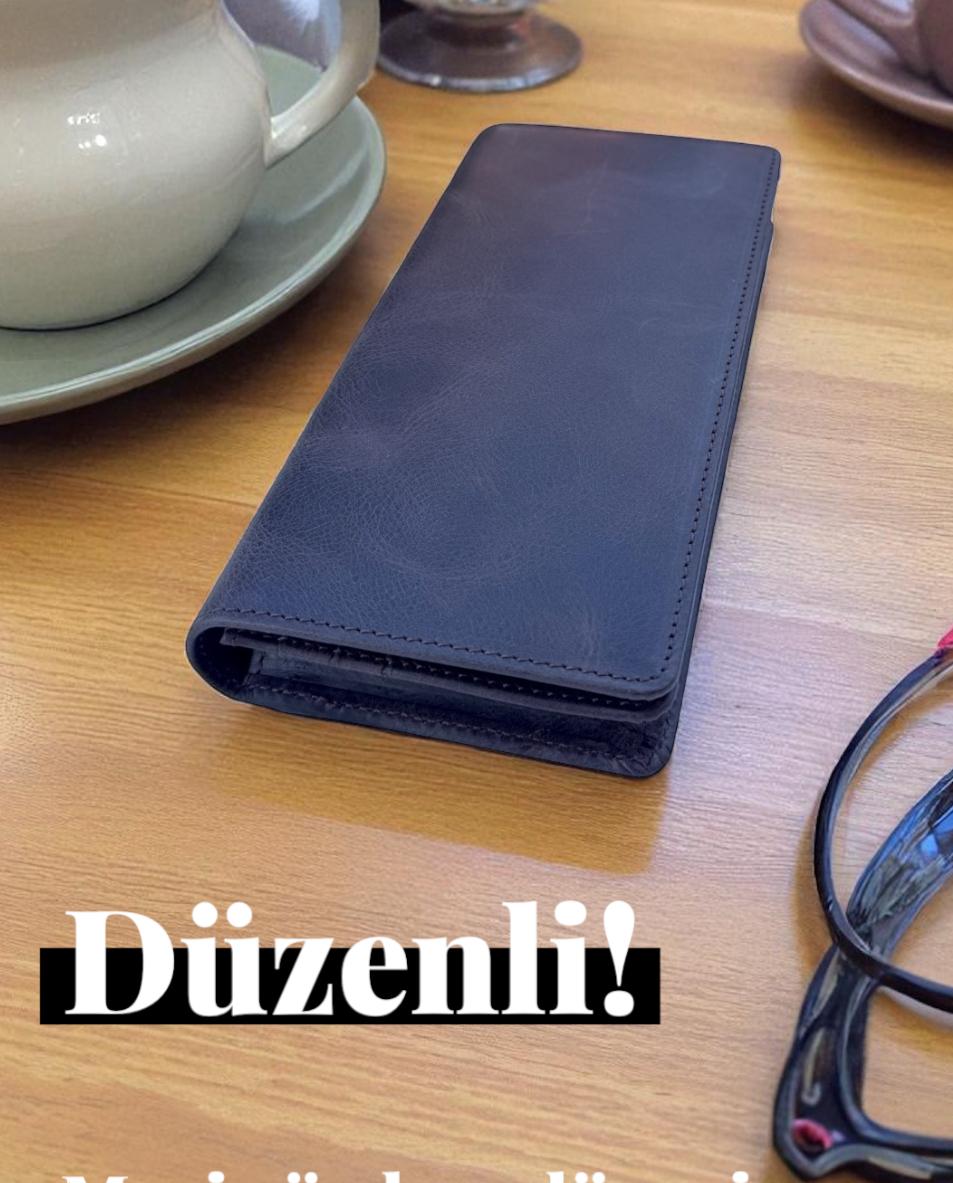 Tobiko Mihra kahve Deri Cüzdan Ve Telefonluk - Görsel 10