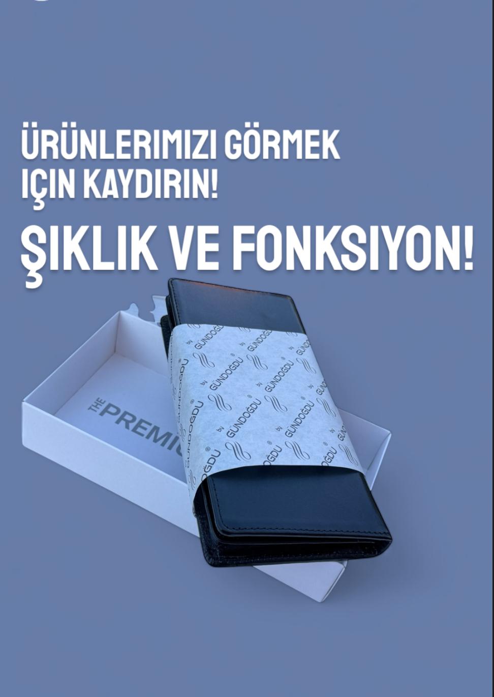 Tobiko Mihra kahve Deri Cüzdan Ve Telefonluk - Görsel 4