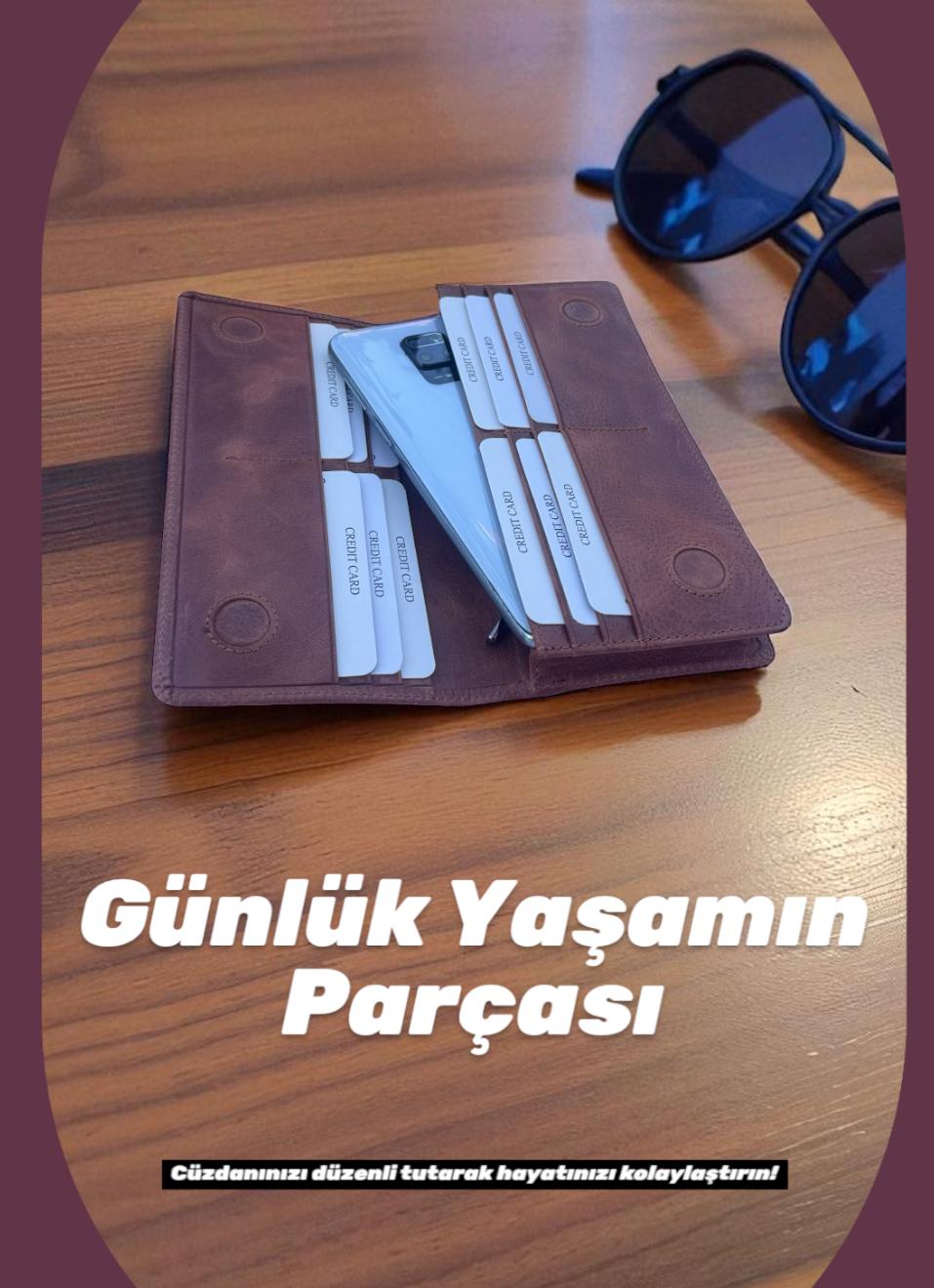 Tobiko Mihra Taba Deri Kartlık ve El Cüzdanı - Görsel 8