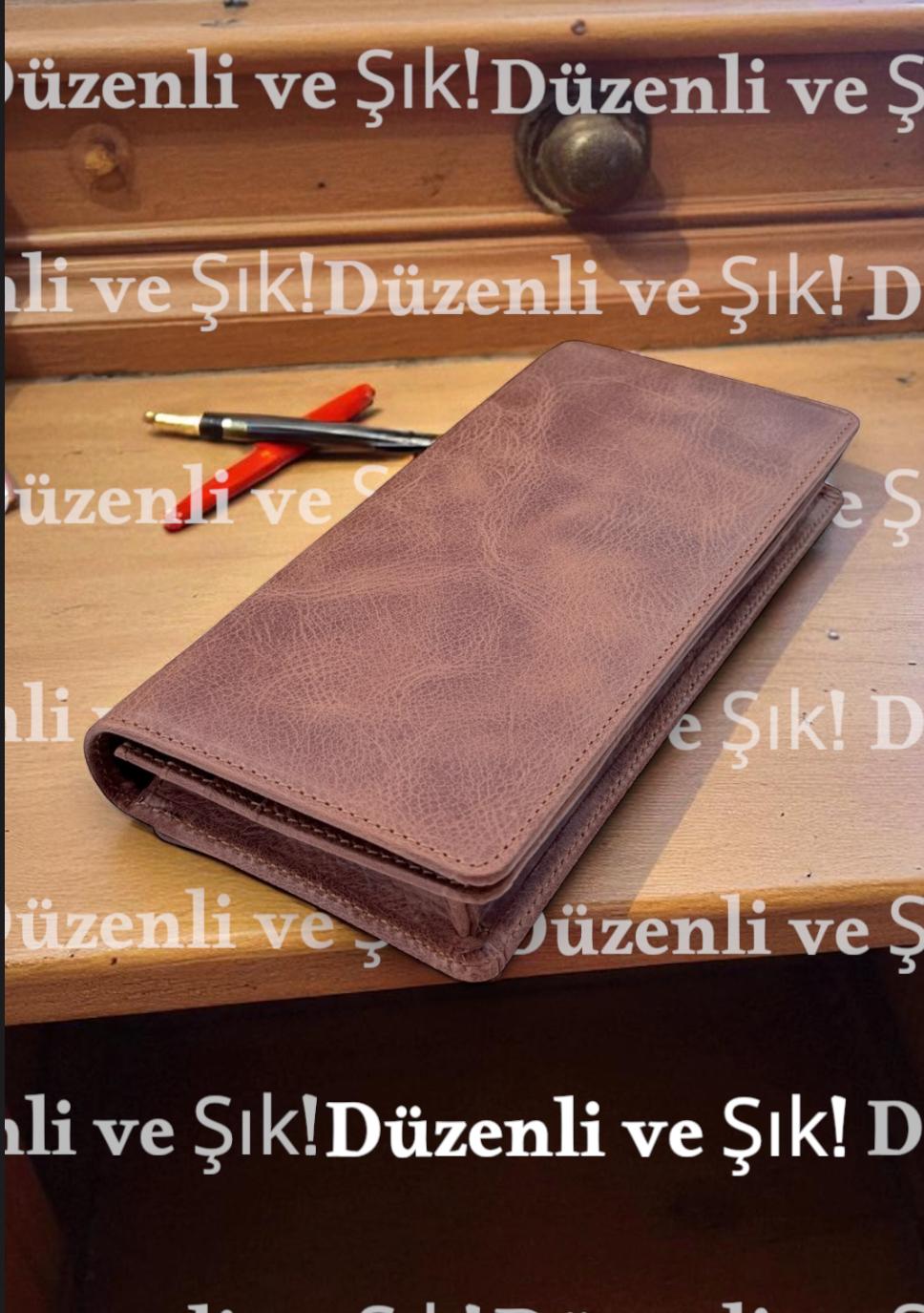 Tobiko Mihra Taba Deri Kartlık ve El Cüzdanı