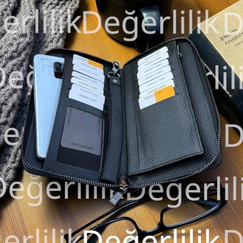 Suave Siyah Telefonluk, El Çantası, Bol Gözlü Kartlık ve Cüzdan