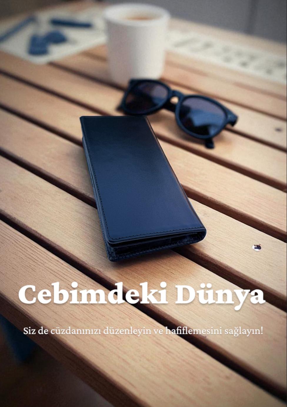 Tobiko Siyah Napa Telefonluklu Cüzdan - Görsel 10