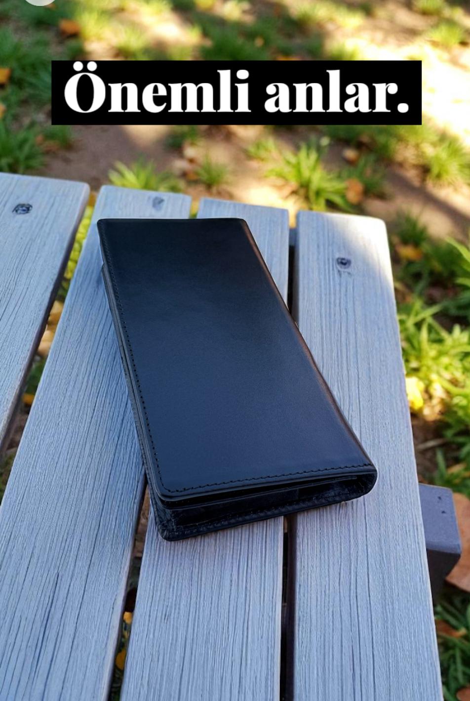 Tobiko Siyah Napa Telefonluklu Cüzdan - Görsel 9