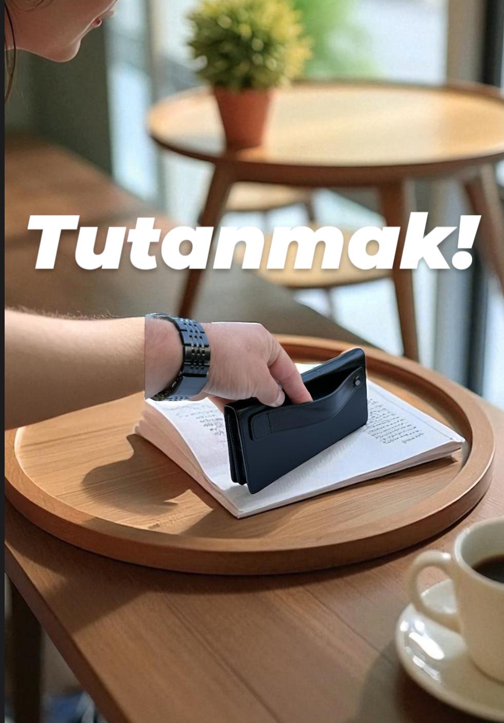 Tobiko Siyah Napa Telefonluklu Cüzdan - Görsel 6