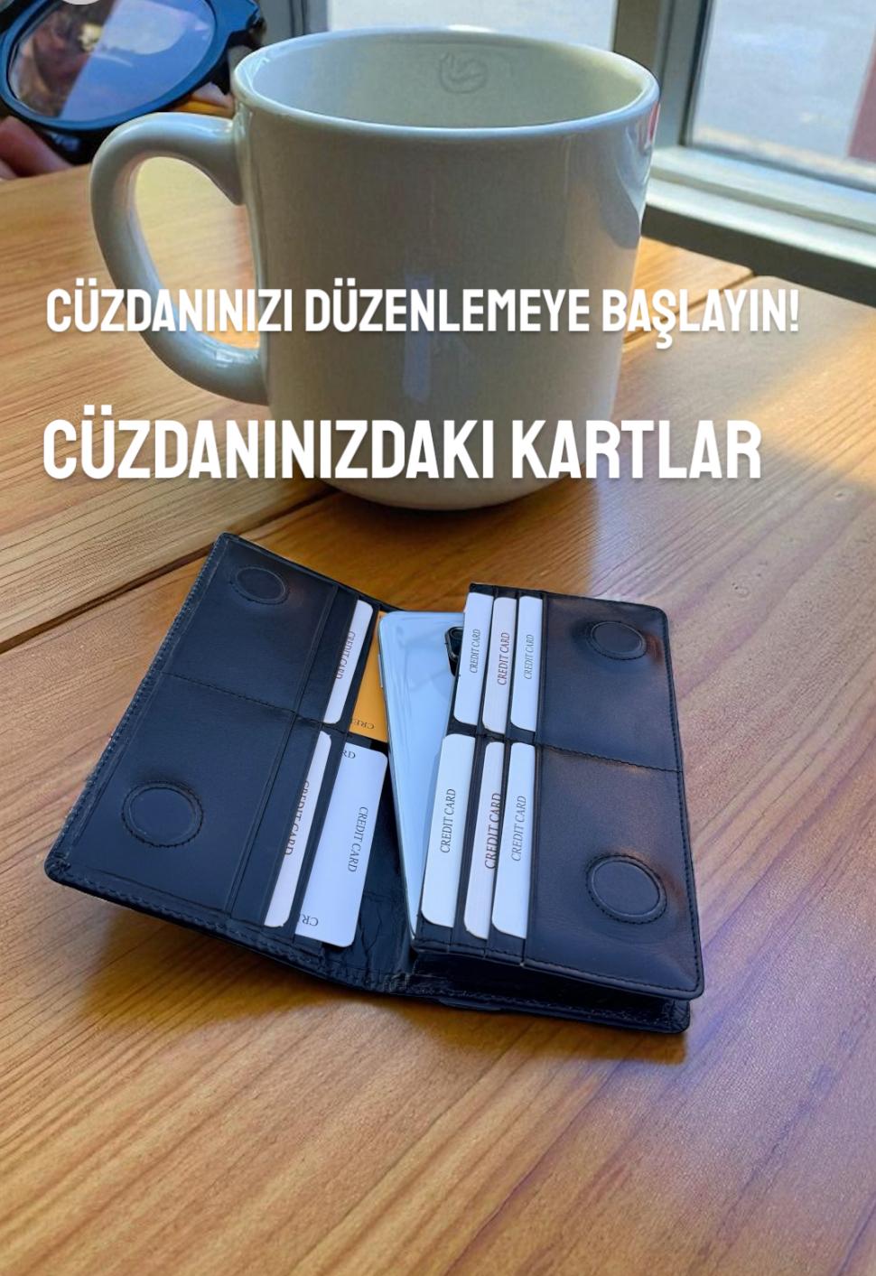 Tobiko Siyah Napa Telefonluklu Cüzdan - Görsel 8