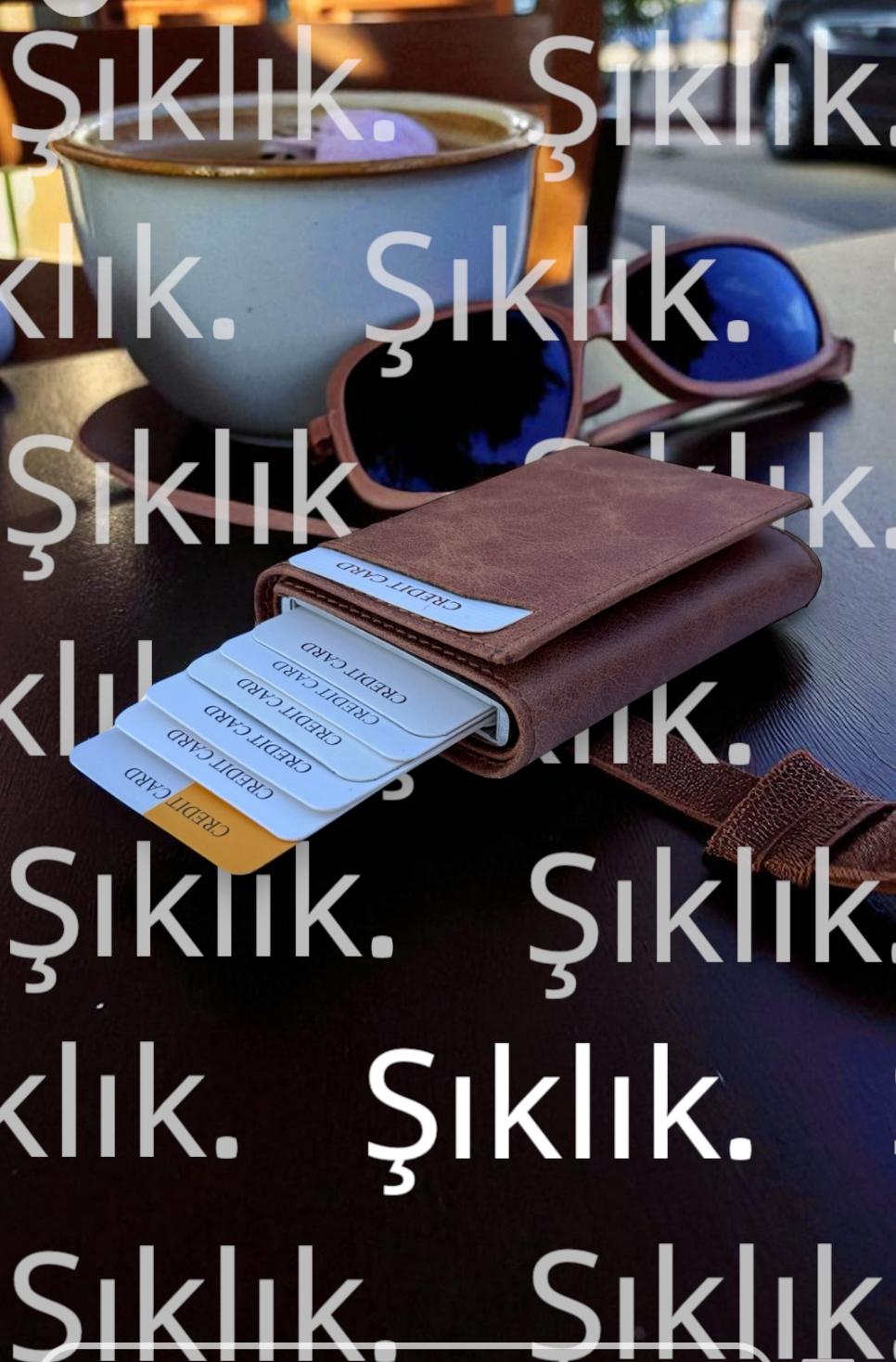 Mekanizmalı taba Aleks Deri Kartlık