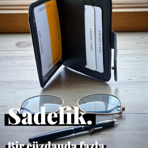 Vagon Floter Siyah Deri Kartlık
